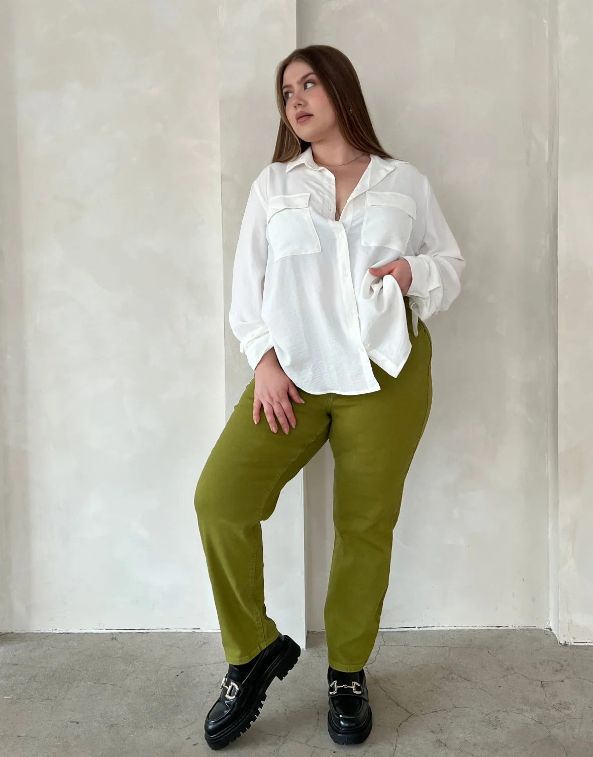 Plus Size 5 Pocket Mom Jeans